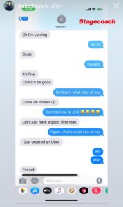 Blake Horstmann texts Caelynn BIP 1