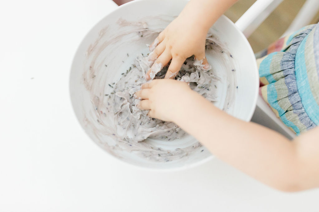 homemade lavender play dough