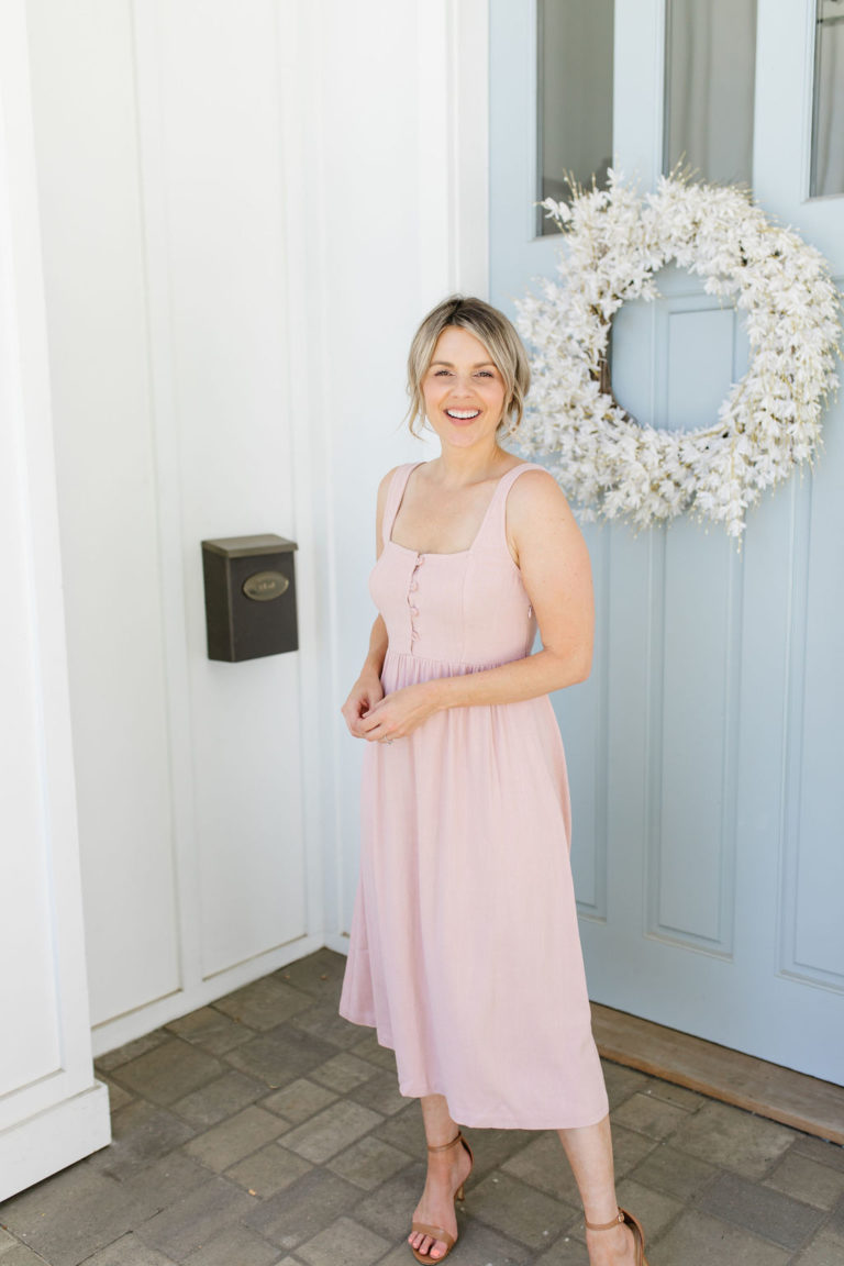Little Pink Farm Girl Dress Ali Manno (Fedotowsky)
