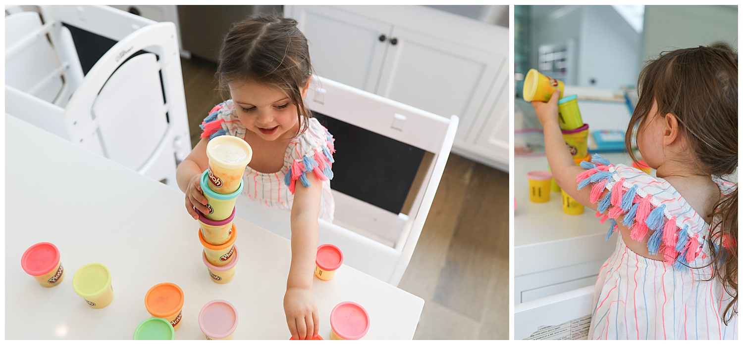 rainbow play doh