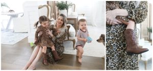 leopard dress for moms and kids