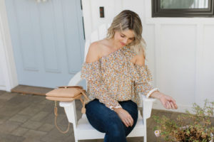 floral top beaded barette