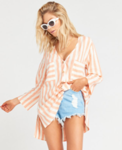 striped dahli top