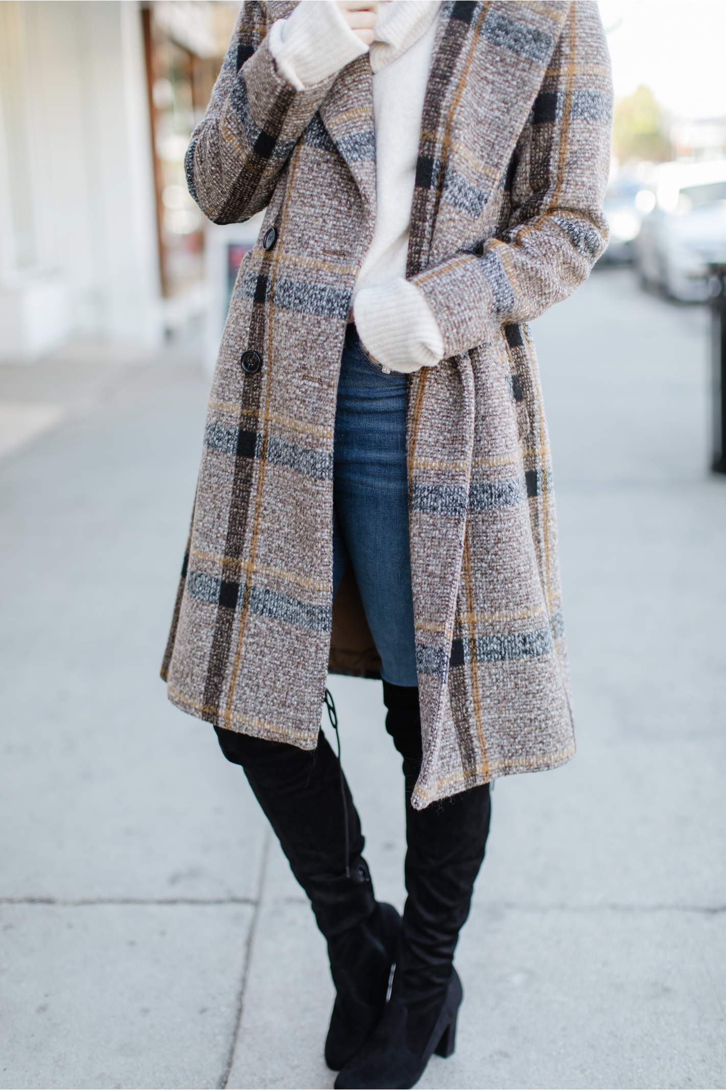 winter plaid jacket