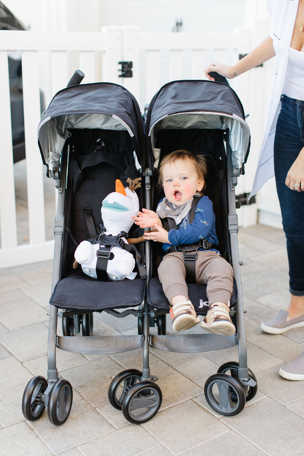 traveling double stroller