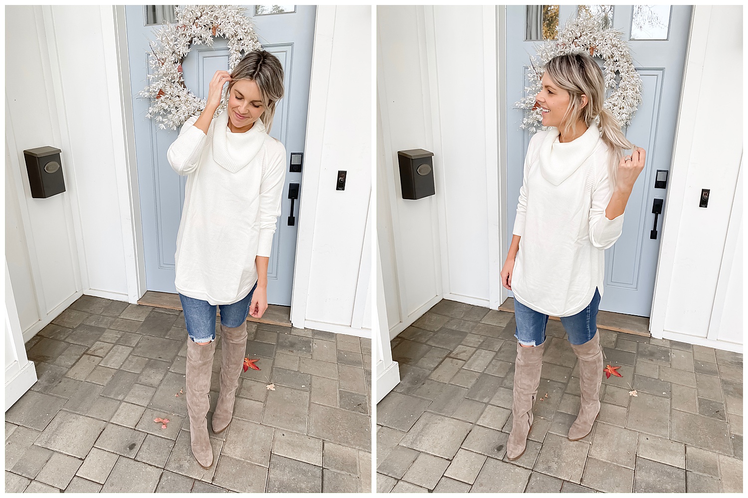 white tunic sweater under $17