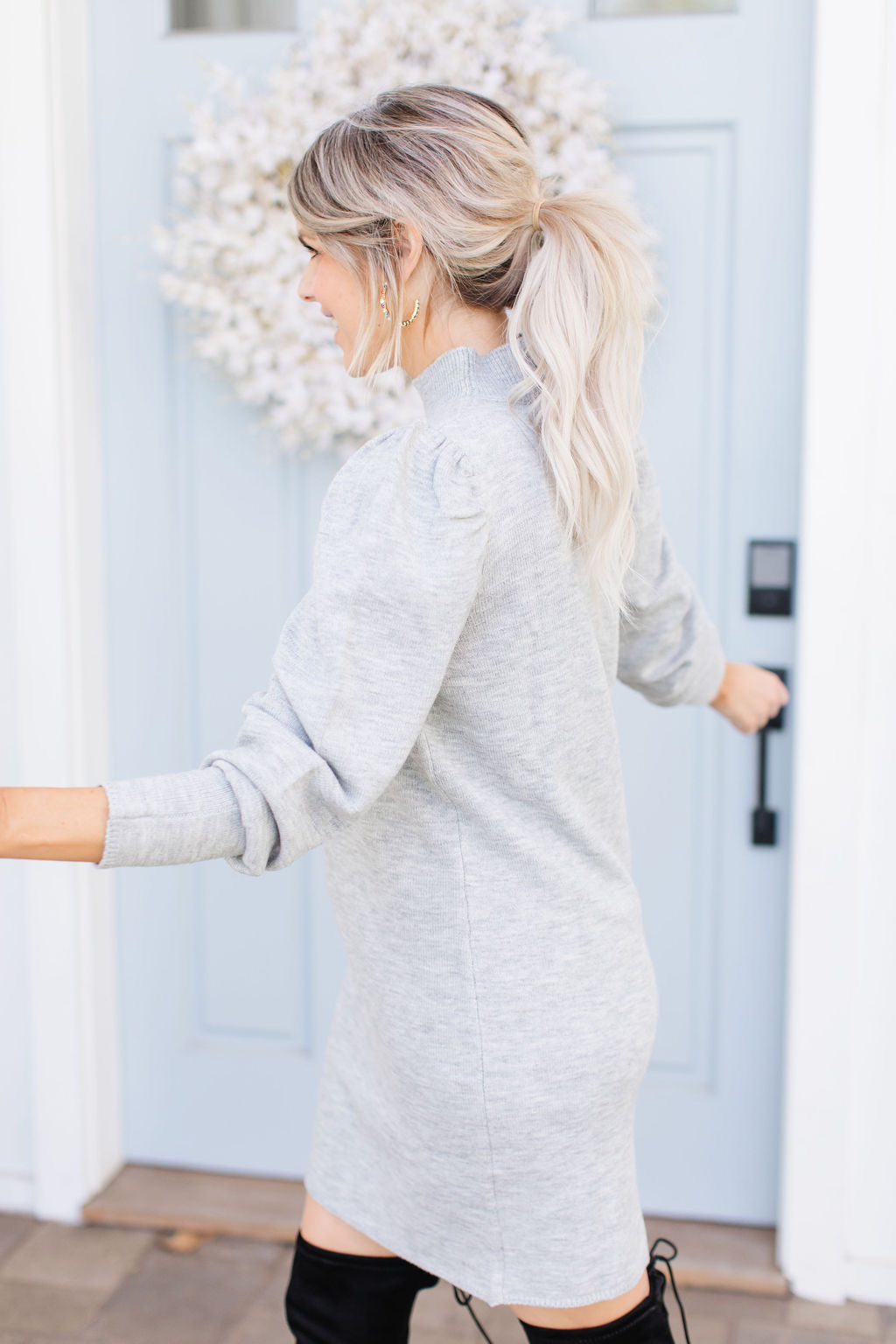 Gray Sweater Dress