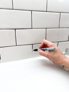 sharpie on grout