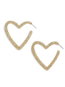 Ciena Heart Hoop Earrings