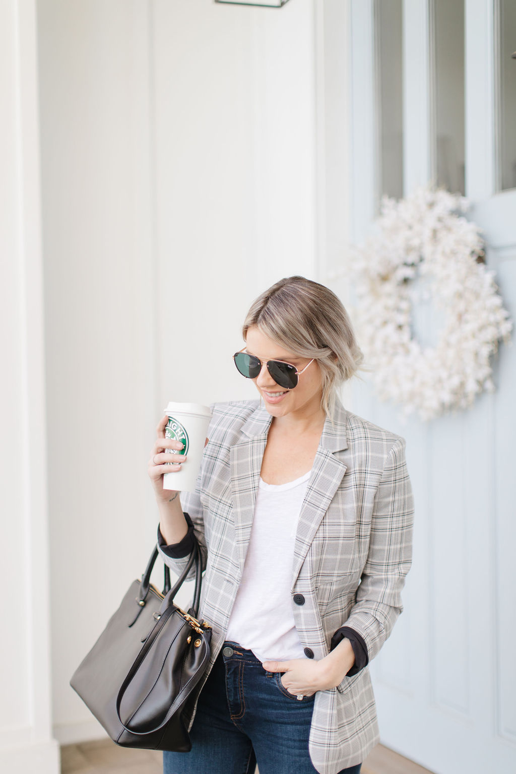 business casual with blazer