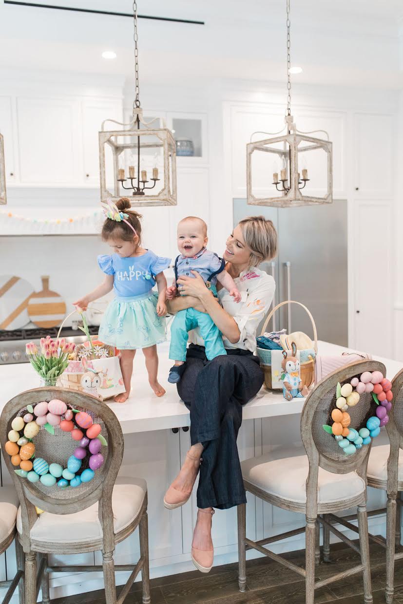 easter outfits and wreaths