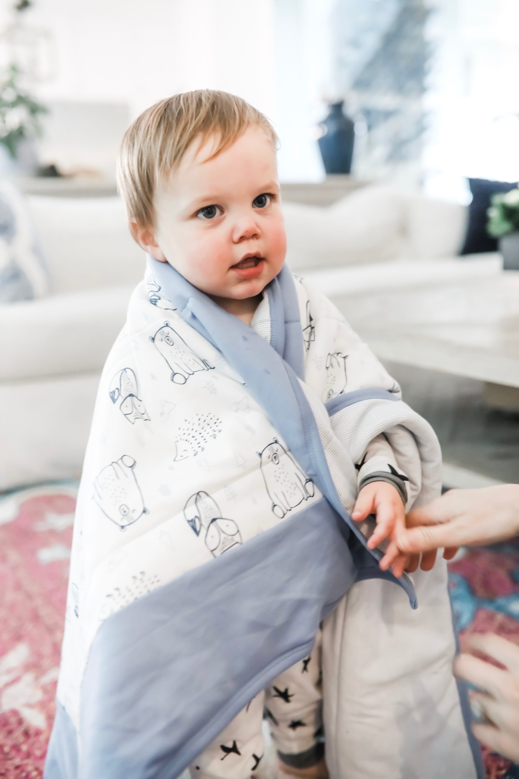 organic blanket and pajamas