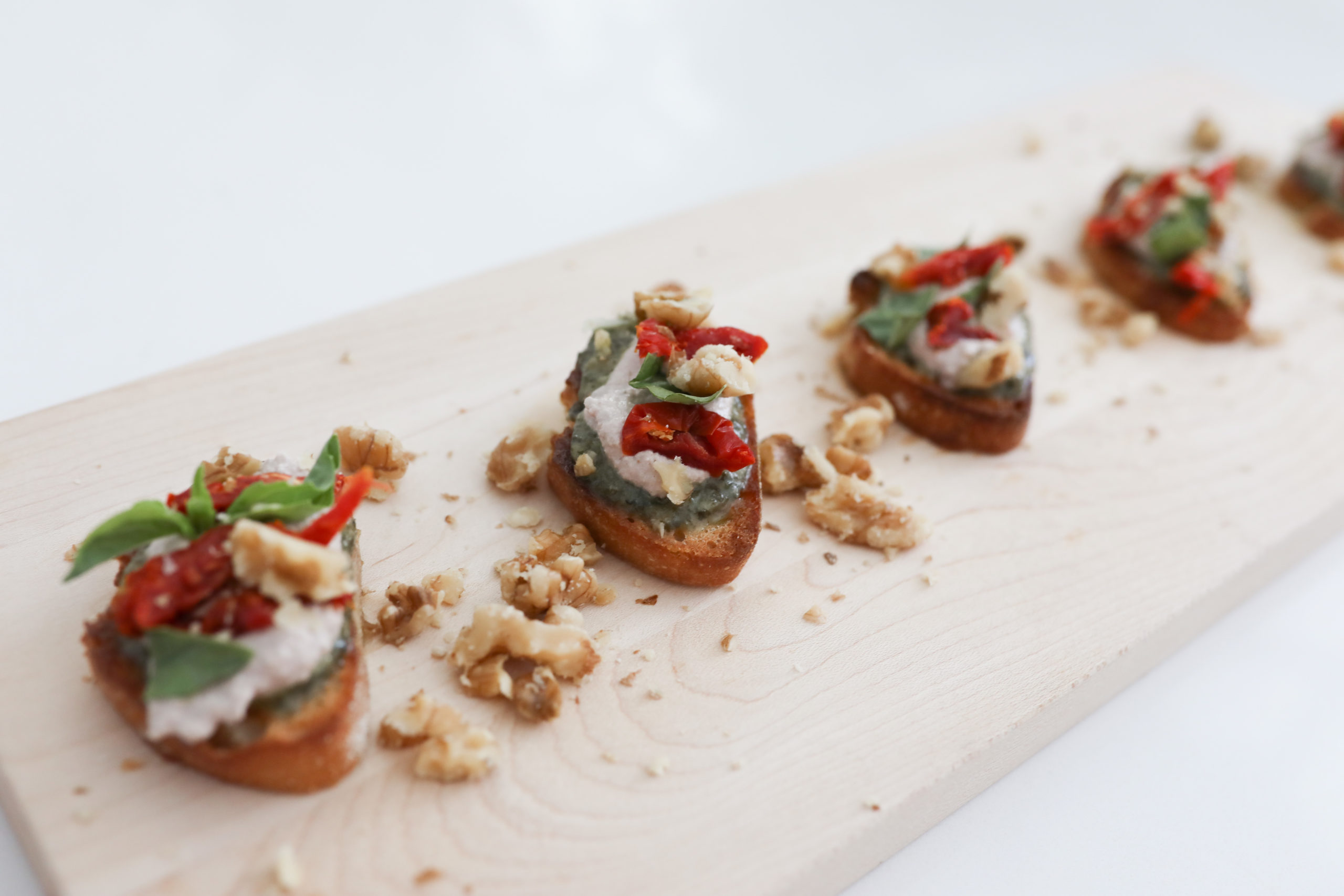 california walnuts savory crostini