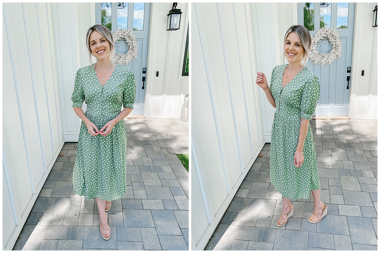 green summer dress