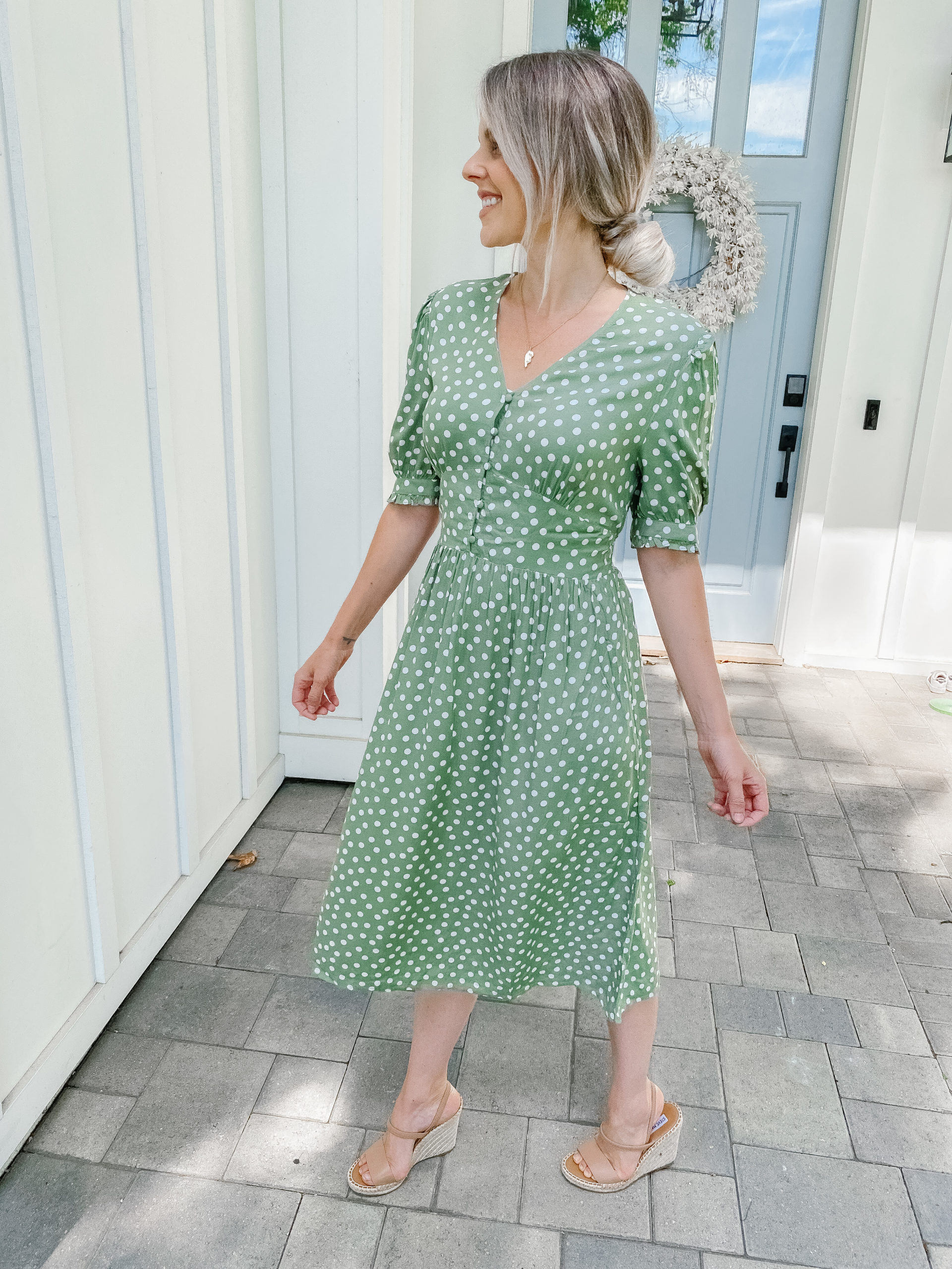 green summer dress