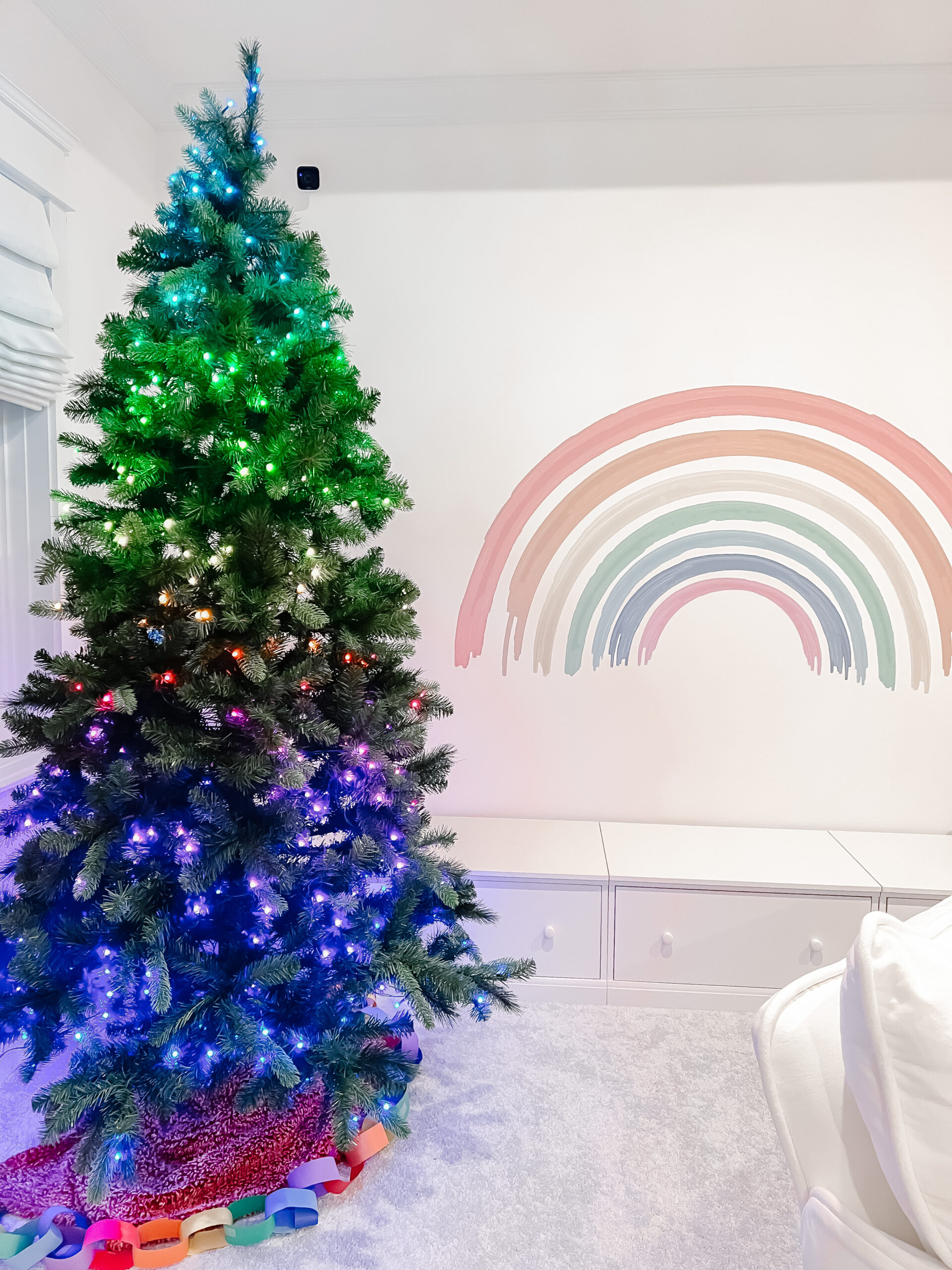 rainbow christmas tree