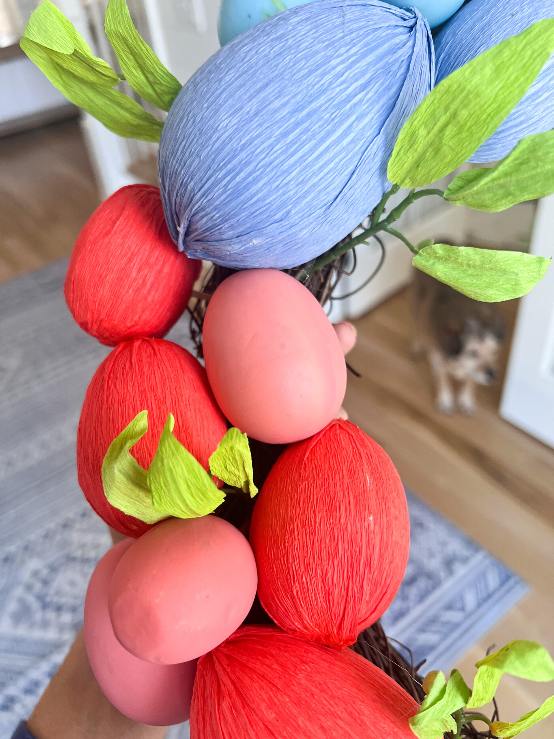 easter egg wreath